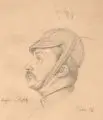 Wilhelm Walther, Major von Nostitz, 1874/1876, Bleistiftzeichnungen