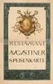 Albrecht Durer, Drei Speisekarten Münchner Restaurants und Brauhäuser, 1900, Lithografien, Klischee-Druck und Farbholzstich, teilweise handkoloriert, auf Papier