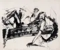'einatmen – ausatmen' (zu Agonie) by Steffen Fischer, Lithografien, offered Sep 2020
