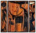 Matthias Zágon Hohl-Stein, Parzival + Minotaurus, 1998, Triptychon