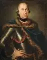 Johann Christian Bäßler, (zugeschr.), Brustbild des Johann Franz Zessner von Spitzenberg im Harnisch, Um 1760, Öl auf Leinwand