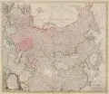 Homanns Erben, Imperii Russici et Tartariae universae tam majoris et Asiaticae quam minoris et Europae Tabula., 1739, Kupferstich, grenz- und flächenkoloriert, auf Bütten