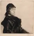 Ferdinand Schmutzer, Josef Kainz, 1906/1907, Radierung und Roulette mit feinem Plattenton auf gelblichem Bütten