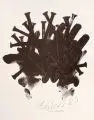 Nagelkreuzung by Günther Uecker, 1987, Offsetdruck auf leichtem Büttenkarton, offered Jun 2020