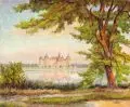 Karl Hübschmann, Moritzburg, 1948, Öl auf Leinwand