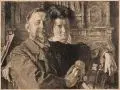 Otto Greiner, Doppelbildnis von Franz Langheinrich und seiner Gattin