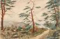 Walther Klemm, Zehn Landschaftsdarstellungen mit Wäldern, Wiesen und Ebenen. 1940er Jahre, Bleistiftzeichnungen und Aquarell auf verschiedenen Papieren