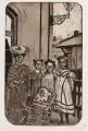 Hans Körnig, ein Bild aus längst vergangenen Tagen, 1981, Aquatintaradierung in Braunschwarz auf Bütten