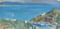 Karl Kröner, Hafen von Amalfi (?), 1955, Aquarell