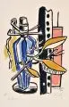 Fernand Léger, Bouteille Bleu, 1951, Farbserigrafie auf "Arche"s-Bütten