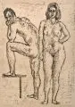 Wilhelm Rudolph, Männlicher und weiblicher Akt. 1970er Jahre