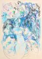 Heinz Werner, Tausend und eine Nacht, 1988, Farbige Pastellkreidezeichnung