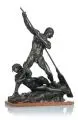 Carl Röder, Schiffbruch, Vor 1907, Bronze, gegossen, schwarzbraun patiniert