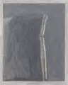 Hermann Bachmann, Sitzender dunkel, 1977, Öl über Kohle auf Karton