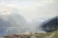 Hans Andreas Dahl, Der einsame Fjord (Sogneford, Westnorwegen). 1. Viertel 20. Jh, Öl auf Leinwand