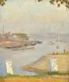 Karl Naumann, Übigau an der Elbe, Öl auf Leinwand