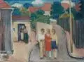 Max Erich Nicola, Spaziergang, 1950, Öl auf Leinwand