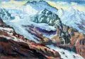 Jungfraugipfel by Joseph Fritz Zalisz, Öl auf Malpappe, offered Dec 2019