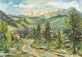 Am Kaisergebirge by Joseph Fritz Zalisz, 1920, Öl auf Leinwand, offered Dec 2019