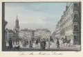 Der Alte Markt zu Dresden by Johann Carl August Richter, Um 1830, Umrissradierung, altkoloriert, auf Bütten, offered Dec 2019