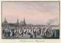 Dresden vor der Morgenseite by Johann Carl August Richter, Um 1830, Umrissradierung, altkoloriert, auf Bütten, offered Dec 2019