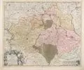 Frederick de Wit, Circuli Saxoniae Superior, Um 1680, Kolorierter Kupferstich auf kräftigem Bütten