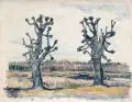 Artur Ahnert, Moritzburg, 1921, Aquarell auf festem Papier