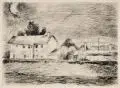 Erhard Hippold, Große Regenlandschaft, Radierungen auf Bütten bzw