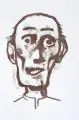 Karl Hofer, Hunger, Lithografie auf Bütten