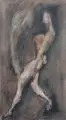 Osias Hoffstatter, Wohin ?, Wohl 1977, Aquarell und Federzeichnung in Tusche auf Bütten