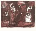 Joachim John, Flamenco, 1979, Farblithografie auf strukturiertem Velin
