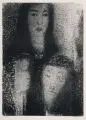 Anatoli Kaplan, Frejdl und ihre Eltern, 1965, Lithografie auf festem Papier