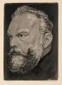 Max Klinger, Bildnis Geheimrat Professor Dr. Lamprecht, 1915, Aquatintaradierung auf Bütten