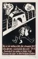 Herbert Sandberg, Die weisse Weste, 1950/1976, Farbholzschnitt auf Bütten, von zwei Stöcken gedruckt
