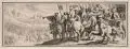 Simon Wynouts Frisius, Schlachtenszene vor Stadtvedute. Wohl um 1610, Radierung auf Papier