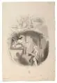 Auguste Hadamard, Au claire de la lune, Bleistiftzeichnung und Pinselzeichnung in schwarzer Tusche, laviert weiß gehöht auf Papier