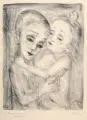 Singende Kinder by Georg Ehrlich, 1922, Lithografie auf hauchdünnem Japan, offered Sep 2019