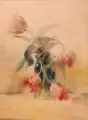 Arno Drescher, Stillleben mit Tulpen