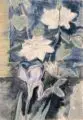 Erhard Hippold, Clematis. Ohne Jahr, Aquarell und schwarzer Faserstift auf Papier