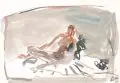 Horst Leifer, Sitzender Damenakt