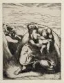 Edwin Scharff, Familie am Meer, Um 1917, Radierung mit Plattenton auf "Original Hand Linen P&H"-Bütten