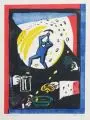 Herbert Sandberg, Der Mehrwert, 1974, Farblinolschnitt