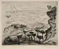 Fritz Silberbauer, Jagd, Radierungen mit Plattenton
