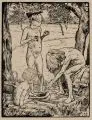 Hans Soltmann, Drei figürliche Arbeiten/Landschaftsdarstellung/Blumenstillleben, 1919-1934, Holzschnitte, eine Bleistiftzeichnung und eine Farbstiftzeichnung auf Papier
