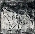 Roland Staab, Das Tier, 2015, Monotypie auf Papier