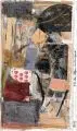 Frank Voigt, Aus der Folge 'Mikrokosmos', Collage und Mischtechnik auf Karton