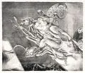 Andreas Paul Weber, Die Überläufer, 1970, Lithografie auf Bütten