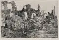 Heinz Zander, Piranesi; kein Wind in den letzten Steinen, 1978, Radierung auf "Hahnemühle"-Bütten