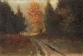 Karl Hanns Taeger, Drei Ansichten der Dresdner Heide. 1930er Jahre, Öl auf Malpappe, eine Arbeit auf Leinwand
