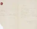 Johann Siegwald Dahl, Albert Gliemann / Französischer Schreiber, Vier Briefautografen, 1871, Feder in Tinte auf Bütten